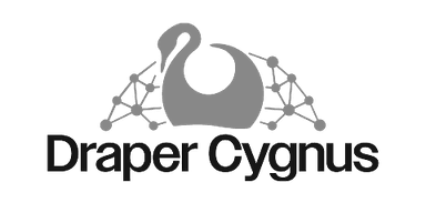 Draper Cygnus logo with swan icon and network nodes